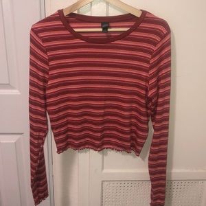 Retro Striped Long Sleeve Top